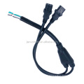 Cable de alimentación del divisor C14 enchufe a 2 x c13 cable de cable y cable